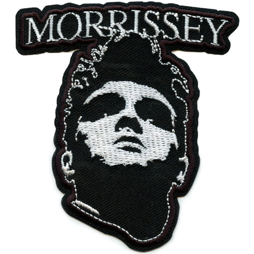 Morrissey English Singer Patch B and W Face Embroidered Iron On