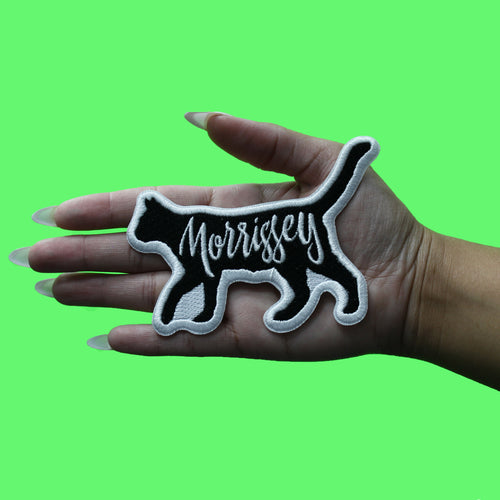 Morrissey Cat Logo Patch English Alternative Artist Embroidered Iron On