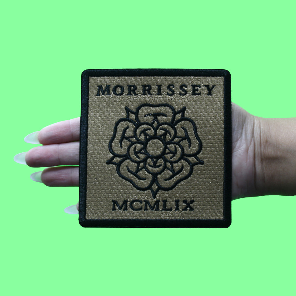 Morrissey Rose Logo Patch English Alternative Artist Embroidered Iron On
