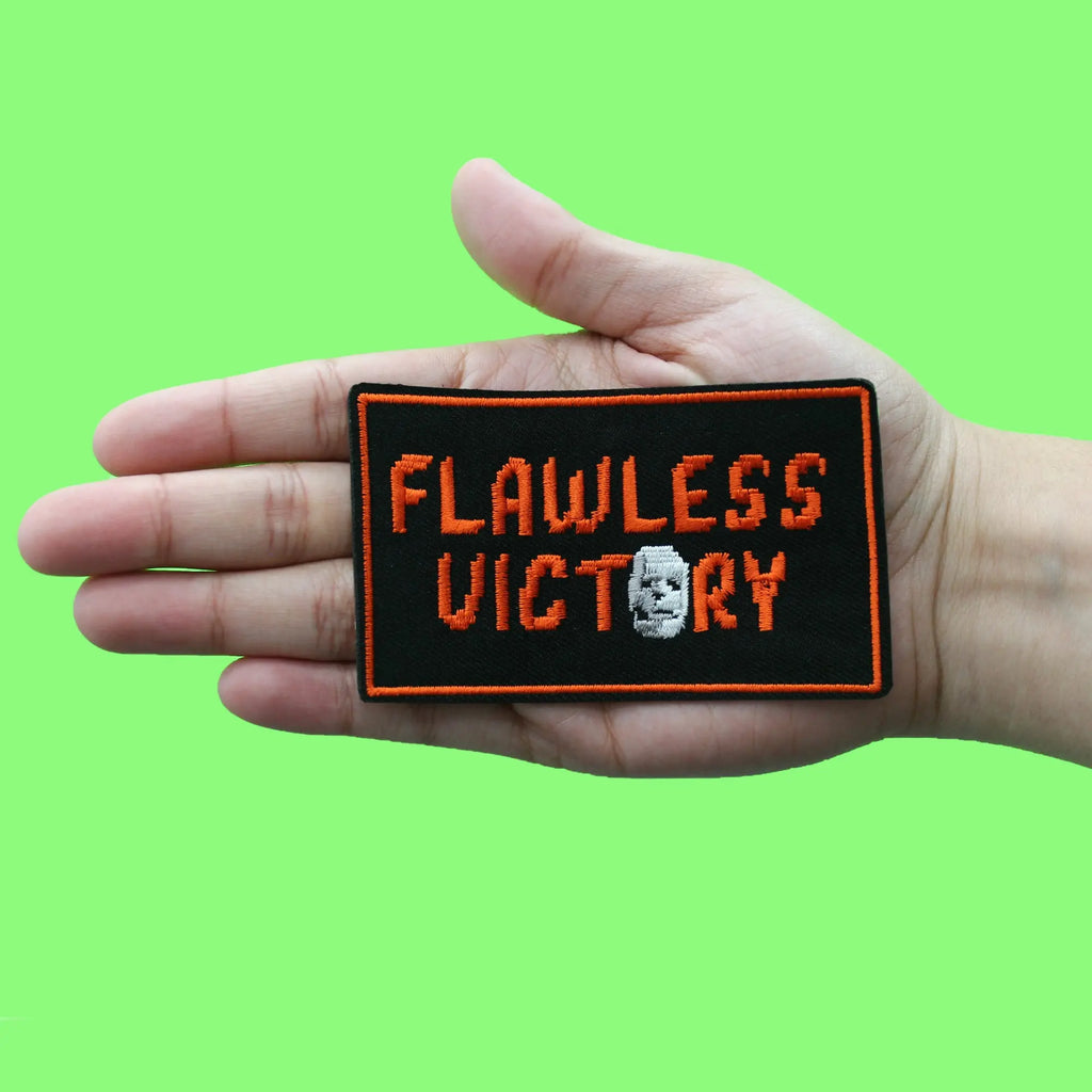 Mortal Kombat Flawless Victory Patch Video Game Embroidered Iron-On