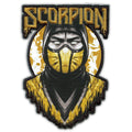 Mortal Kombat Game Patch Scorpion Ninja Character Sublimated Embroidered Iron-On