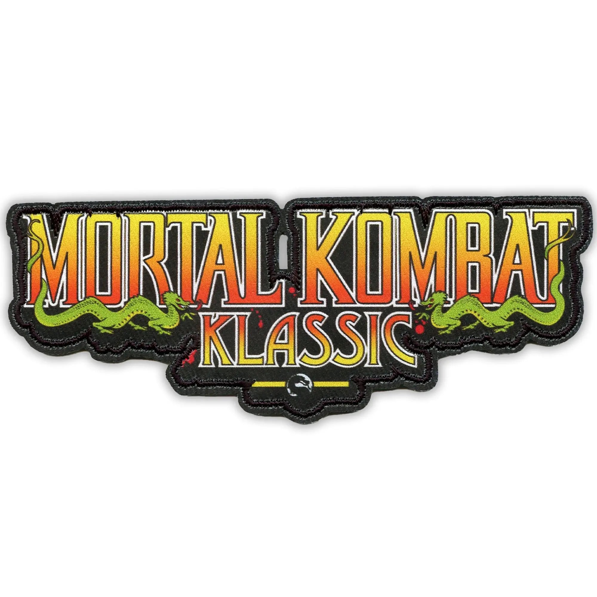 Mortal Kombat Klassic Logo Patch Video Game Sublimation Iron On