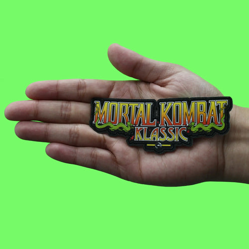 Mortal Kombat Klassic Logo Patch Video Game Sublimation Iron On
