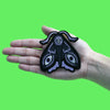 Moth Face Wings Patch Animal Eyes Skull Embroidered Iron-On