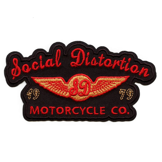 Social Distortion Motorcycle Co. Patch Punk Wings '79 Embroidered Iron On