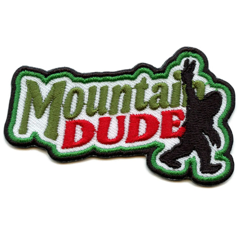 Mountain Dude Big Foot Patch Legend Creature Forest Embroidered Iron On