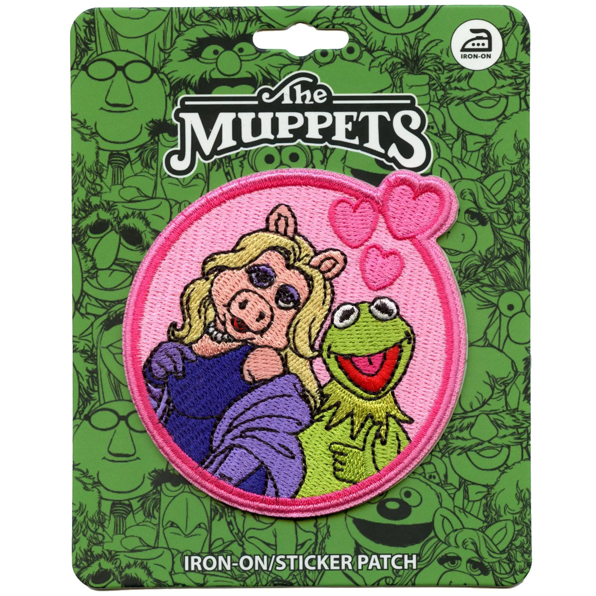 Muppets Ms. Piggy And Kermit Patch Kids Puppet Disney Embroidered Iron On