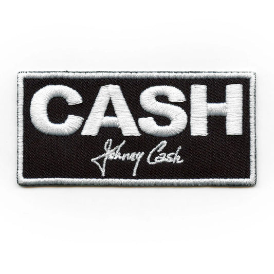 Johnny Cash Basic Logo Patch Country Legend Icon Embroidered Iron On