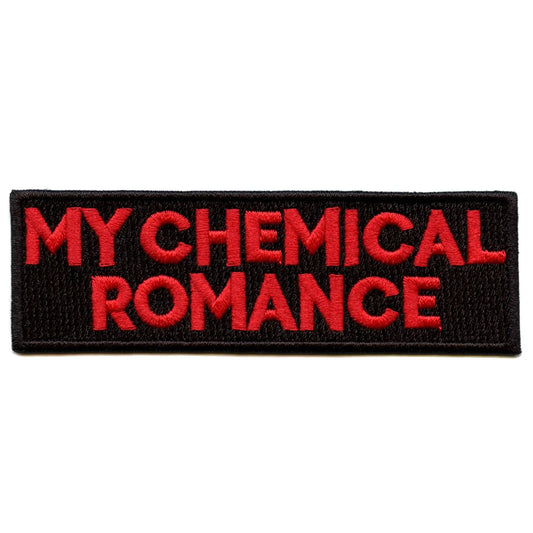 My Chemical Romance Patch Black Box Name Logo Embroidered Iron On