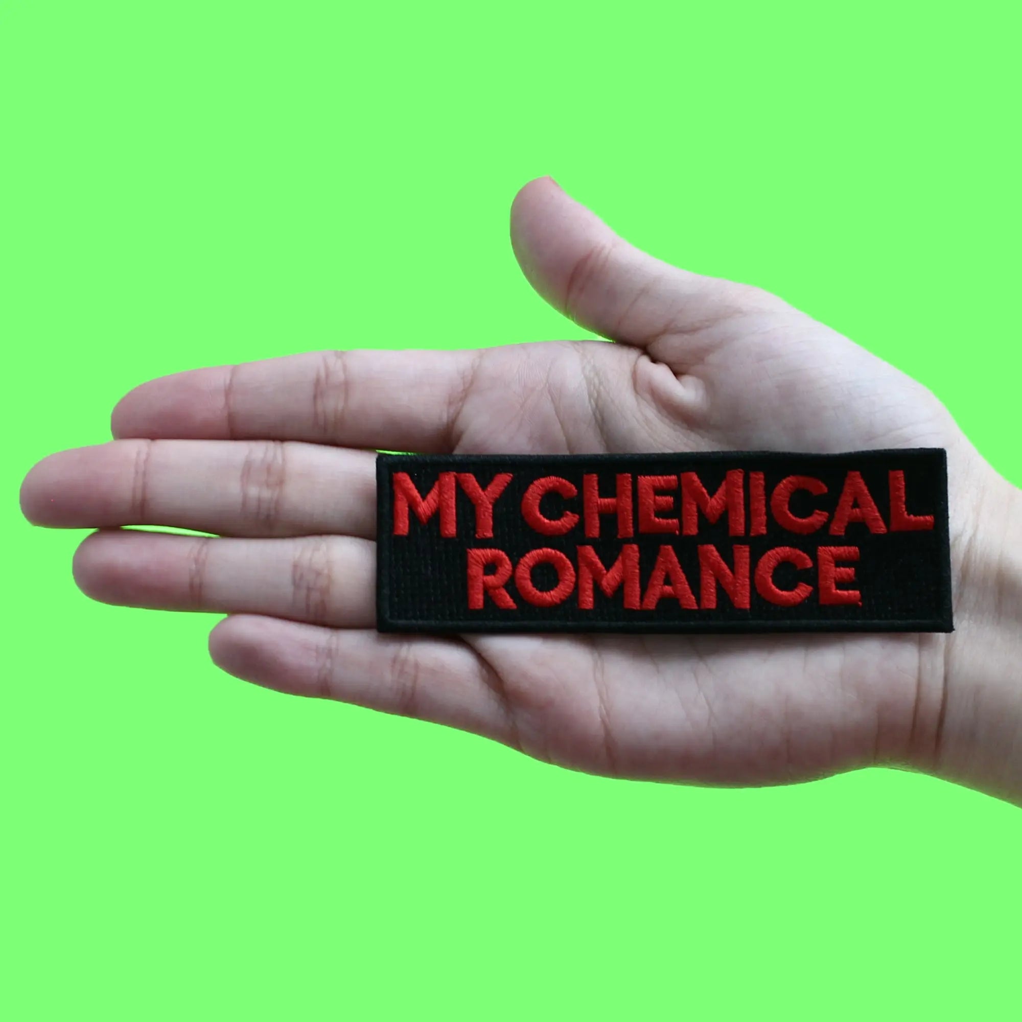 My Chemical Romance Patch Black Box Name Logo Embroidered Iron On