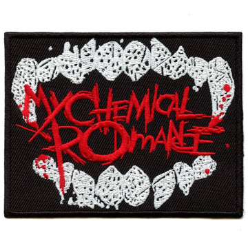 My Chemical Romance Patch The Black Parade Fangs Logo Embroidered Iron On