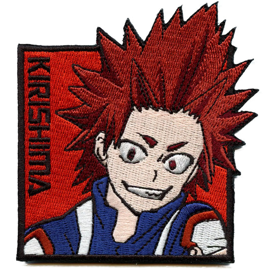 My Hero Academia Patch Kirishima Portrait Box Embroidered Iron On