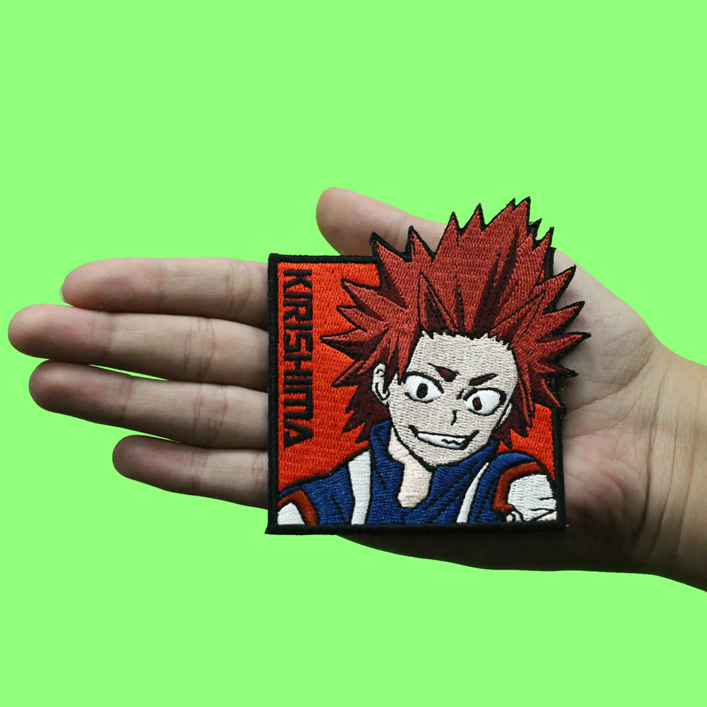 My Hero Academia Patch Kirishima Portrait Box Embroidered Iron On