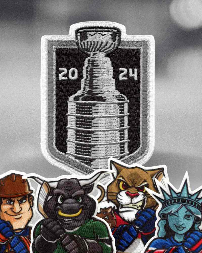 2024 Stanley Cup Patches For Playoffs Mascot Patches 