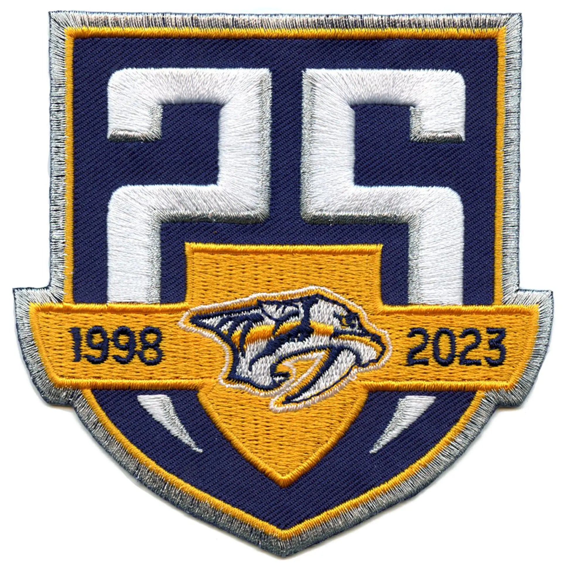 Nashville Predators 25th Anniversary Jersey Patch (2023-24)