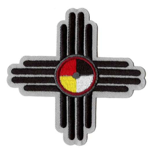 Native American Sun Patch Indigenous Culture Embroidered Iron On