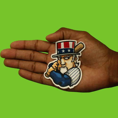 New York Mascot PhotoPatch Baseball Bronx Parody Embroidery Iron On