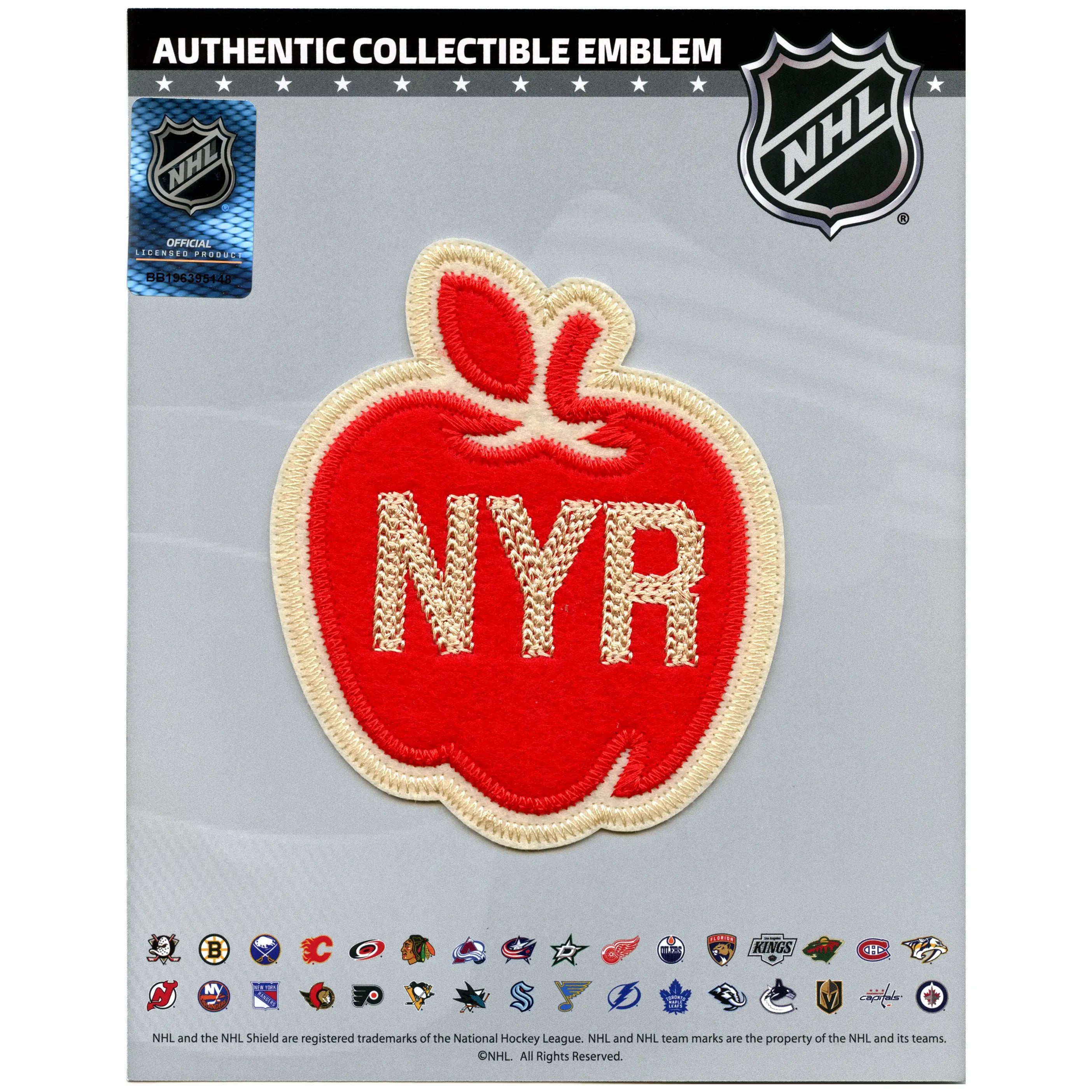 New York Rangers Apple Team Logo Shoulder Jersey Patch Winter Classic 2026