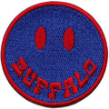 Buffalo New York Smiley Face Patch City Blue Embroidered Iron on