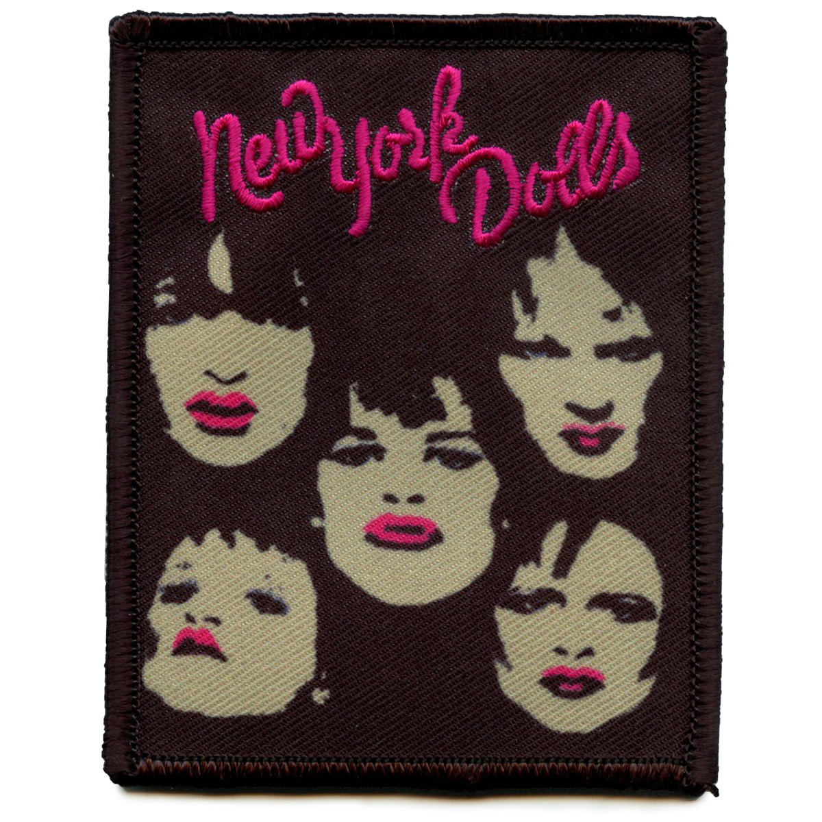 New York Dolls Patch Face Portrait Band Logo Sublimation Iron On