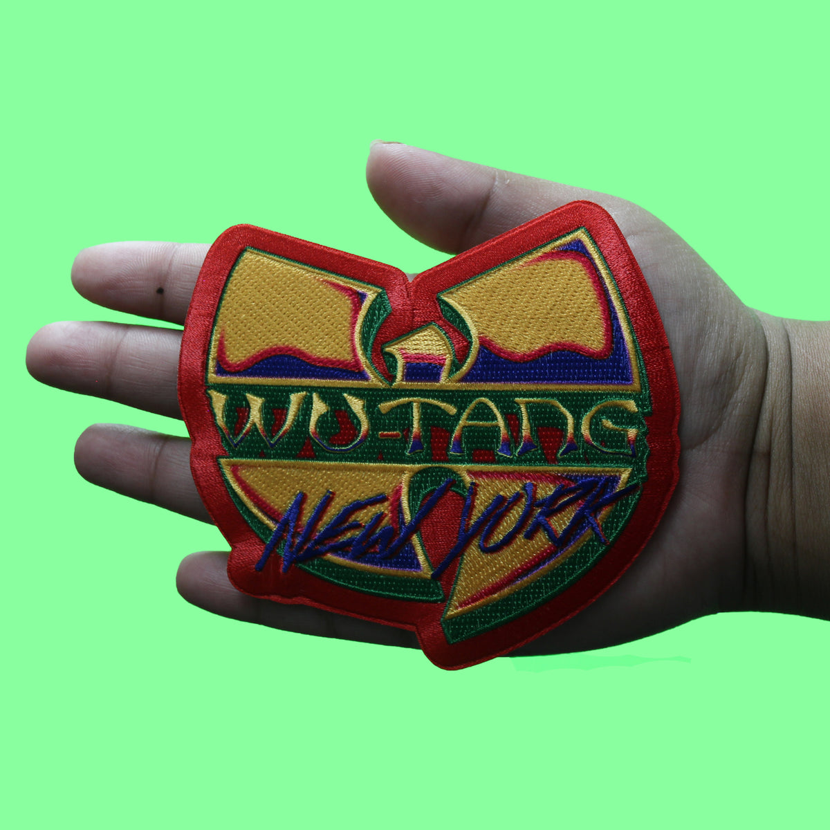 Wu-Tang Clan Music Patch New York Logo Red Sublimated Embroidered Iron On