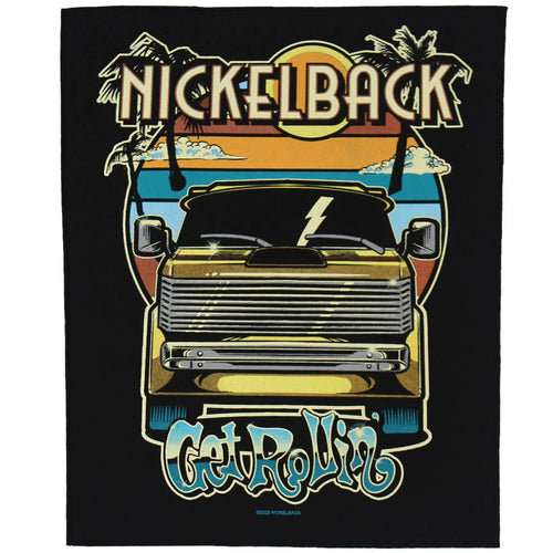 Nickleback Get Rollin Back Patch Rock Band Album XL DTG Printed Sew On