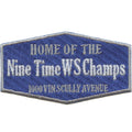 Nine Time WS Champs Patch Los Angeles Home Baseball Embroidered Iron On