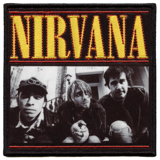 Nirvana London Photo Patch Grunge Rock Band Sublimated Iron On