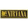 Nirvana Small Happy Face Logo Patch Grunge Alternative Rock Embroidered Iron On