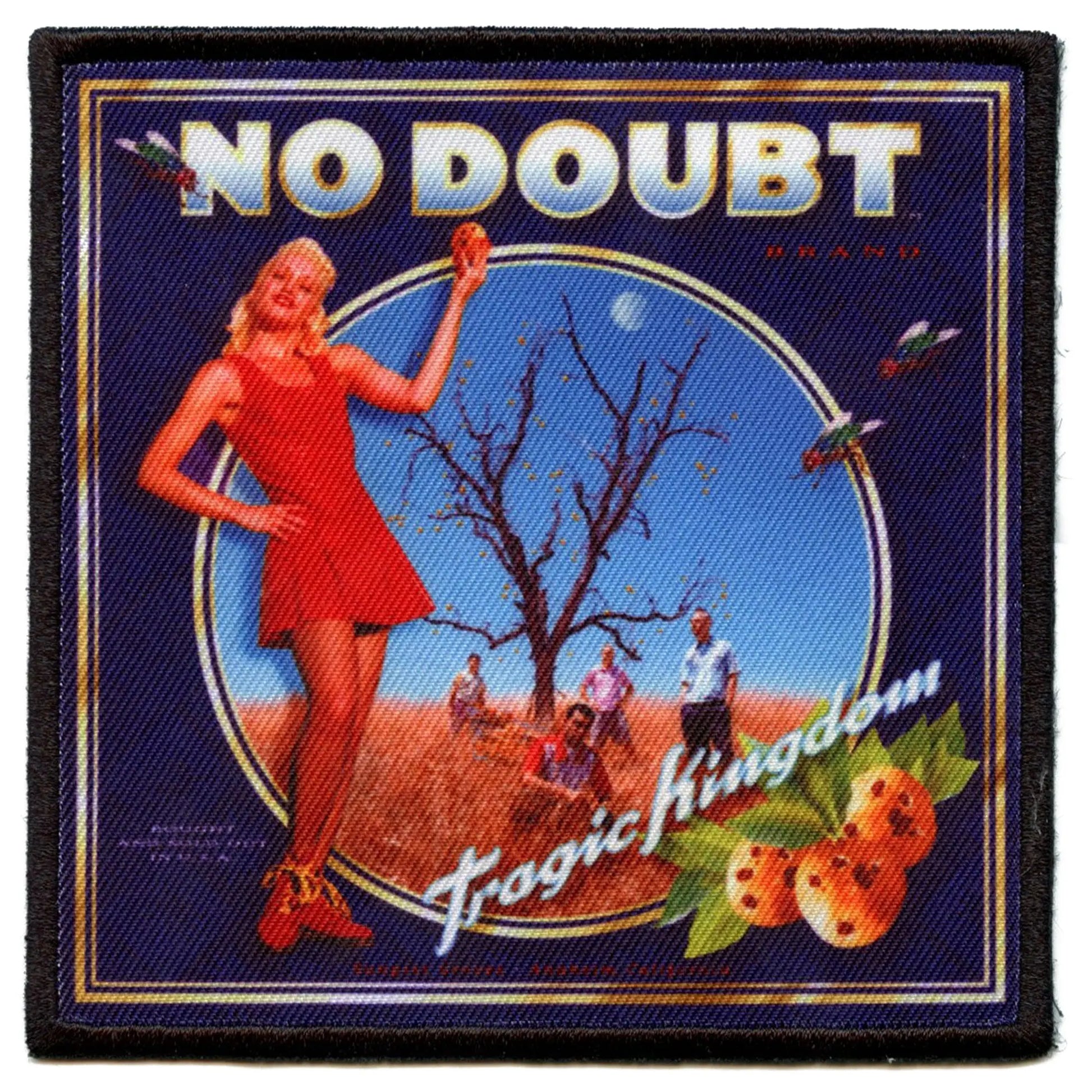 No Doubt Band Patch Tragic Kingdom Album Cover Embroidered Iron On