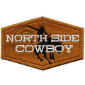 Patch North Side Cowboy Cheval de rodéo occidental brodé à repasser