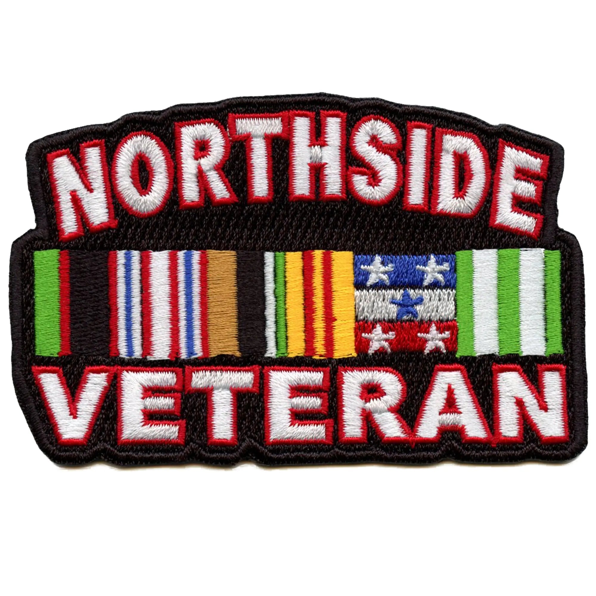 Patch militaire vétéran de Northside Houston Parody Patch brodé thermocollant