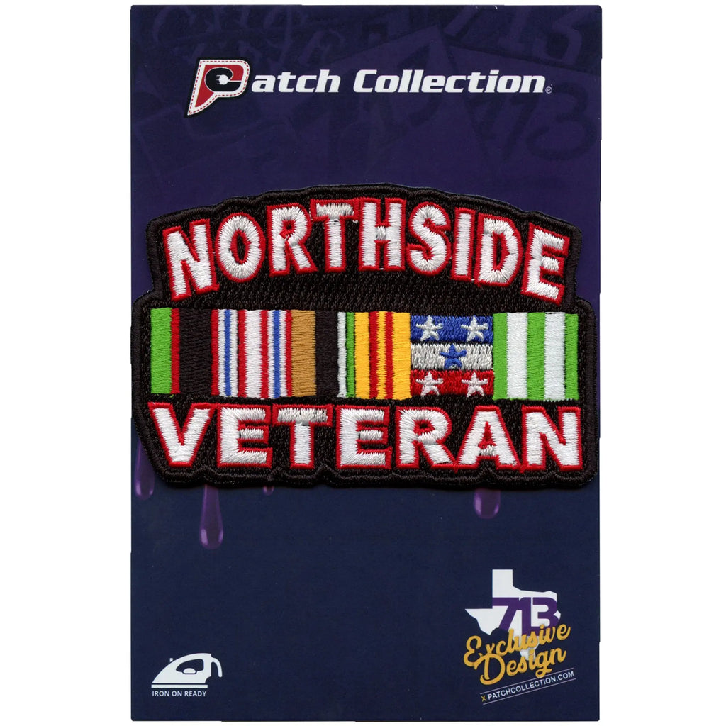 Patch militaire vétéran de Northside Houston Parody Patch brodé thermocollant