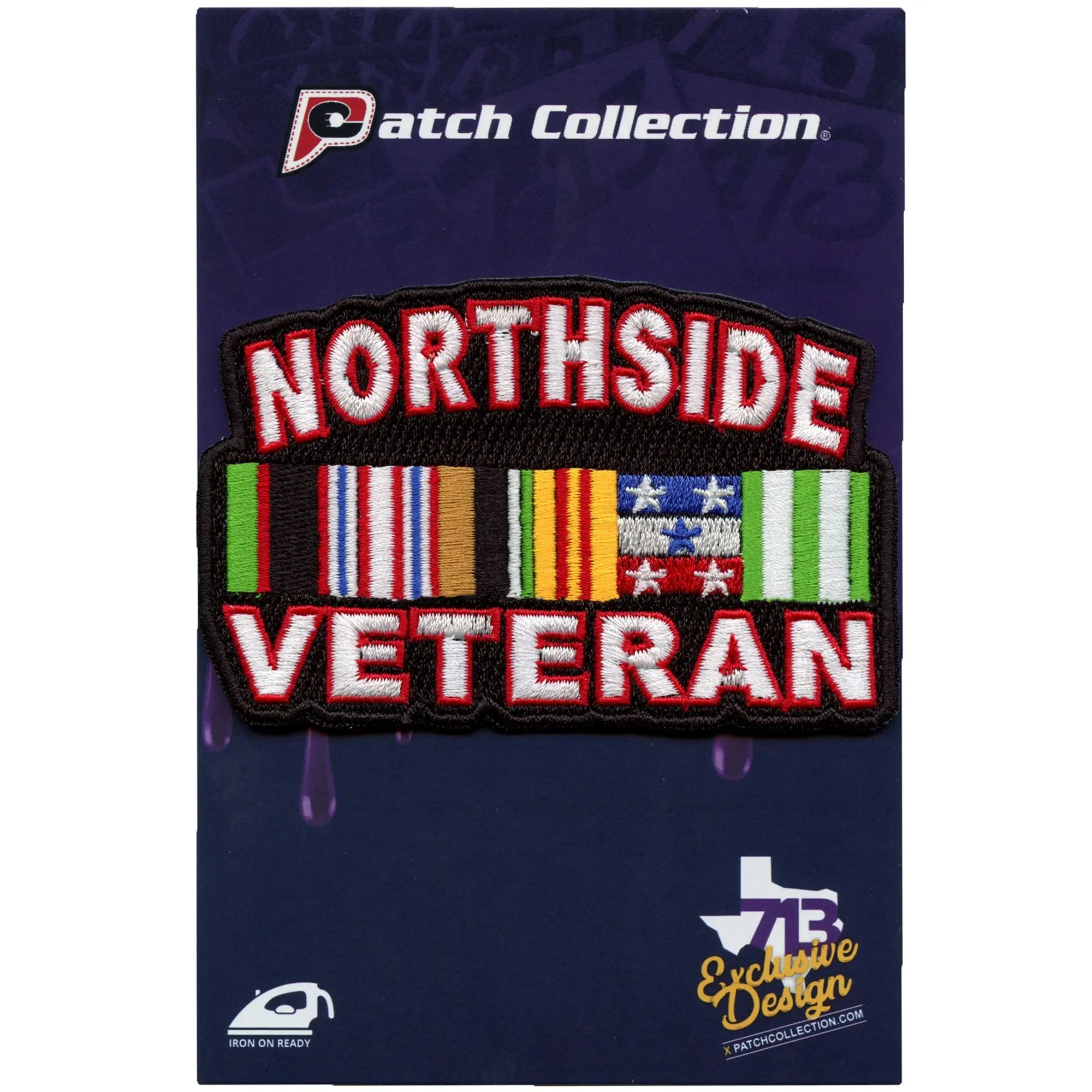 Patch militaire vétéran de Northside Houston Parody Patch brodé thermocollant