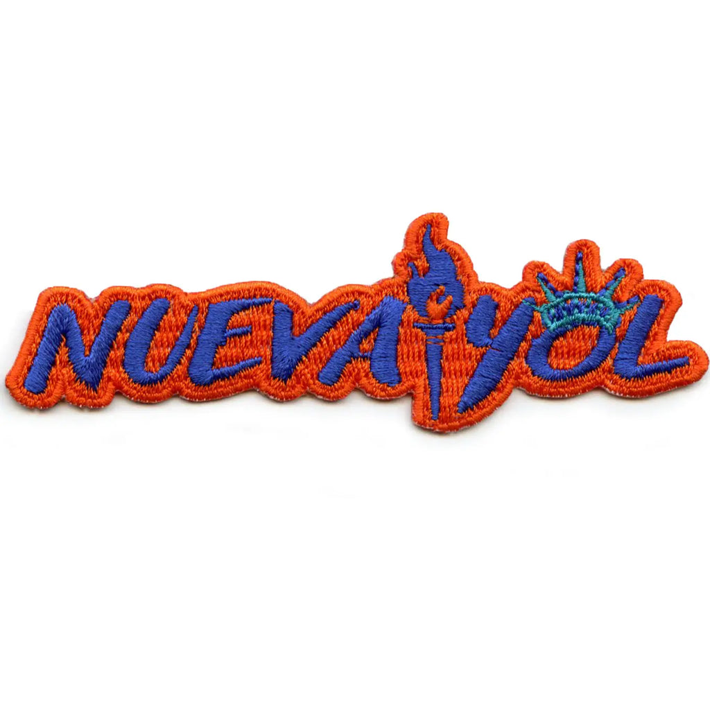 Nueva Yol City Script Patch Latin Basketball/Baseball Pride Embroidered Iron On