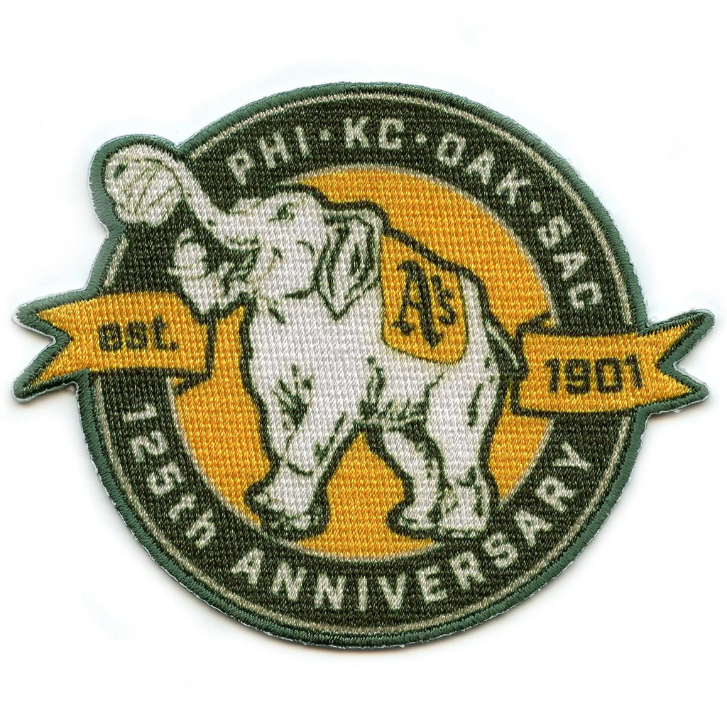 Oakland Athletics 125th Anniversary Logo Patch Sublimated Sew On