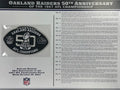 Écusson Willabee &amp; Ward, champions de l'AFL 1967, 50e anniversaire des Oakland Raiders (2017)