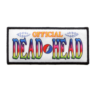 Official Dead Head Patch Iconic Rock Band Sublimated Embroidery Iron On