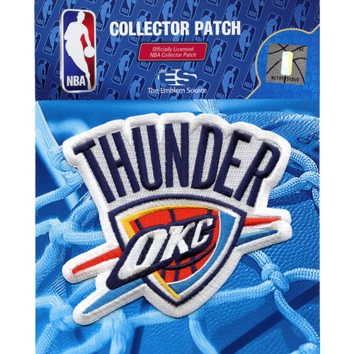 Oklahoma City Thunder Shield Logo Official Embroidered Patch