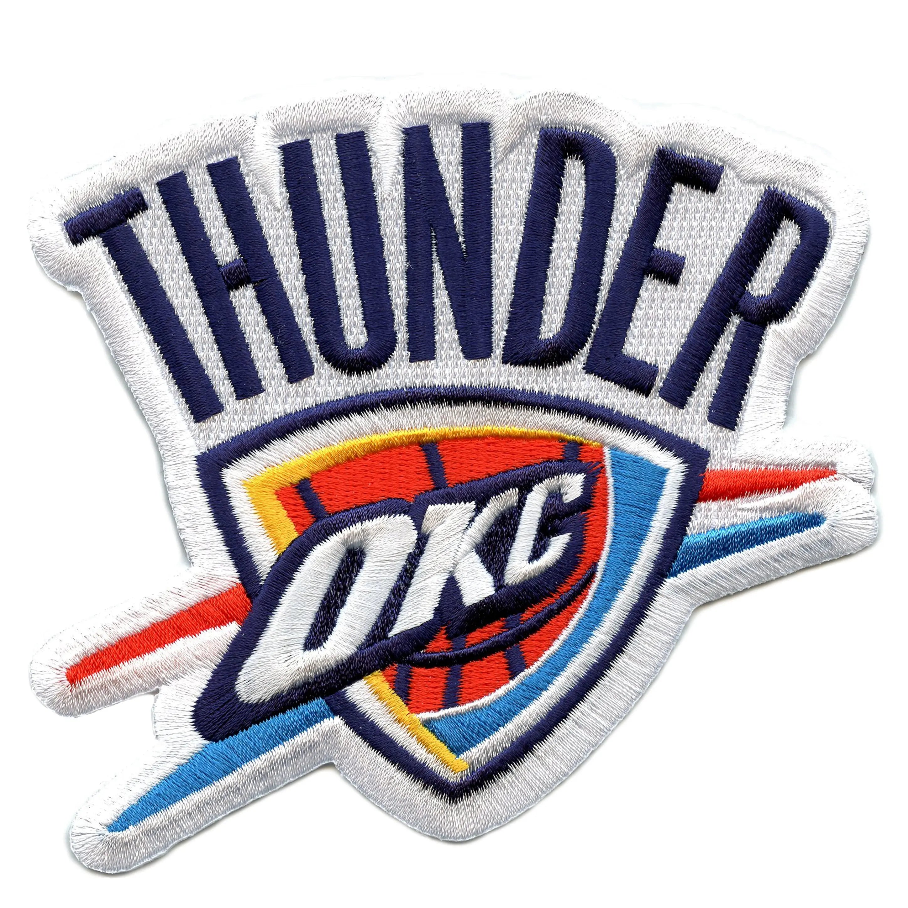 Oklahoma City Thunder Shield Logo Official Embroidered Patch