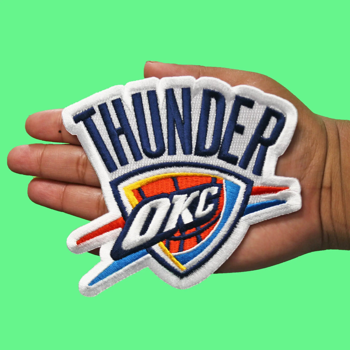 Oklahoma City Thunder Shield Logo Official Embroidered Patch