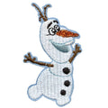 Disney Frozen Olaf Patch Glitter Ice Princess Embroidered Applique Iron On