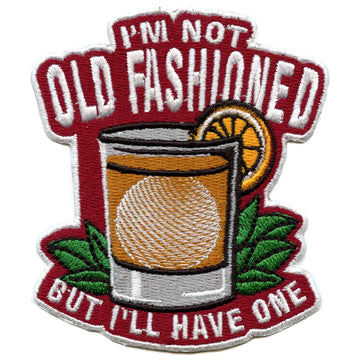 Old Fashioned Citrus Patch Liquor Beverage Embroidered Iron On