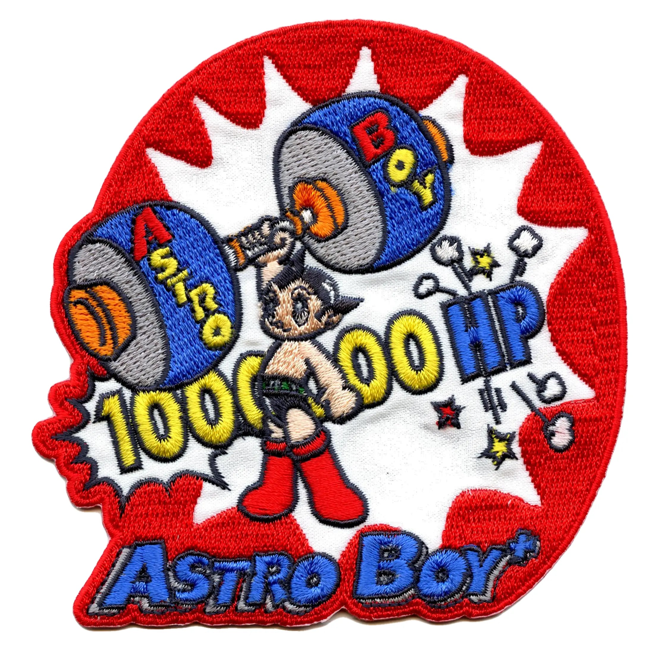 One Million HP Patch Astro Boy Movie Embroidered Iron On