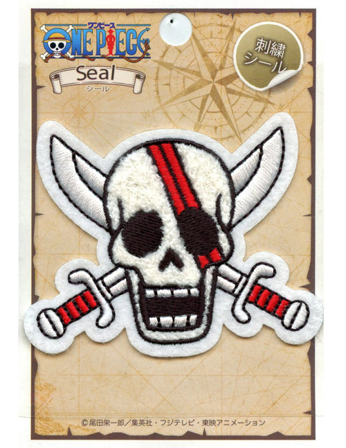 One Piece Shanks Jolly Roger Patch Charismatic Captin Skull Embroidered Iron On