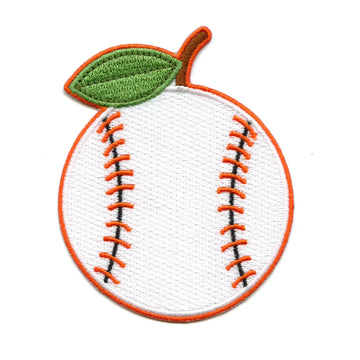 Orange Baseball Sports Patch Houston Team Parody Embroidered Iron On