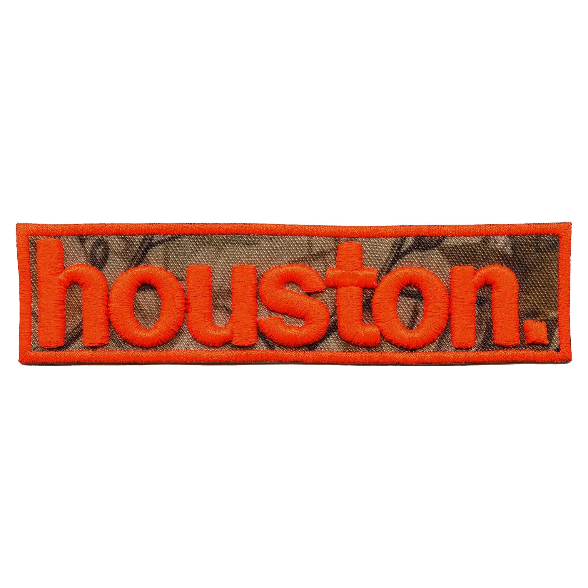 Orange City Of Houston Texas Puff Raised Box Logo Brodé Fer sur Patch