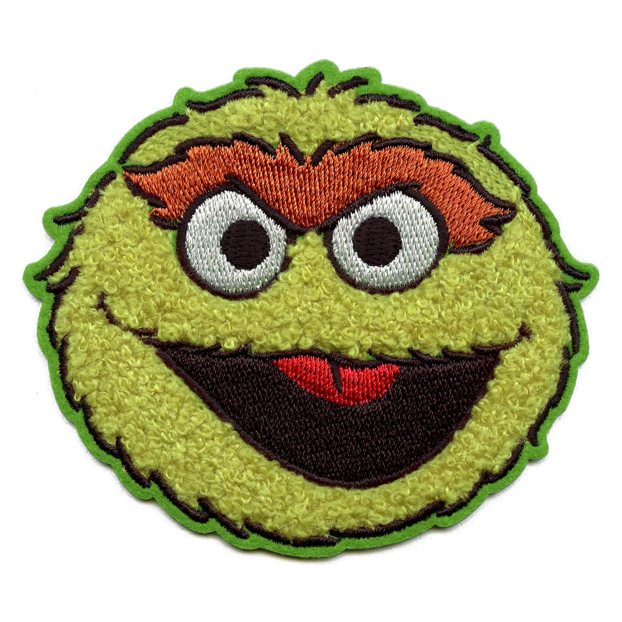 Oscar The Grouch Patch 123 Sesame Street Chenille Embroidered Iron-On