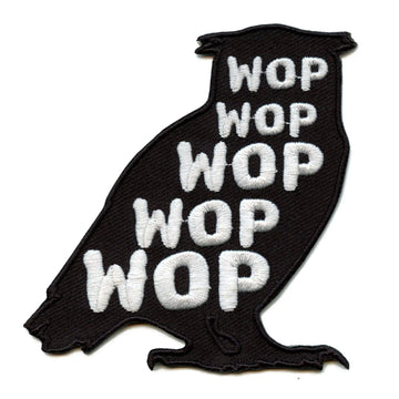 Patch Wop Black Owl Artiste Chanson Swag Brodé Thermocollant