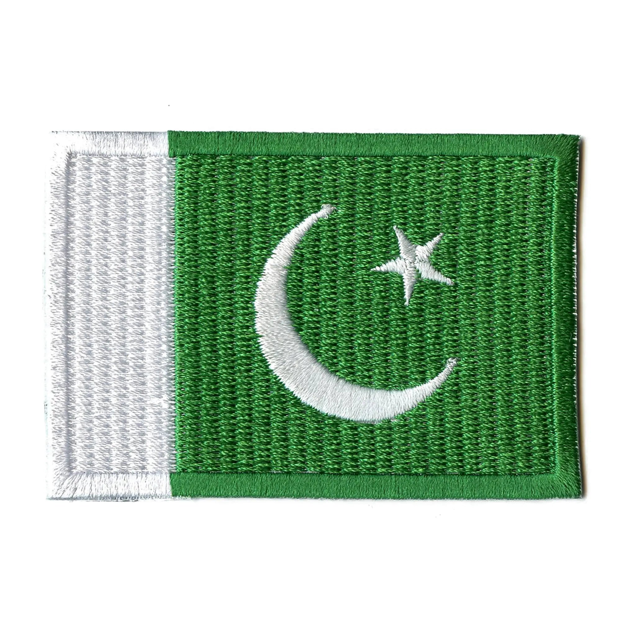 Pakistan Country Flag Patch Travel Culture Souvenir Embroidered Iron On